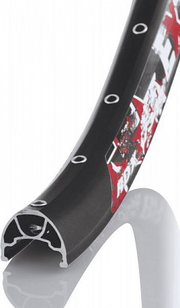 На картинке изображен Обод Remerx Extreme Jumbo 559x23 36 отверстий 702406 white Обод Remerx Extreme Jumbo 559x23 36 отверстий 702406 white