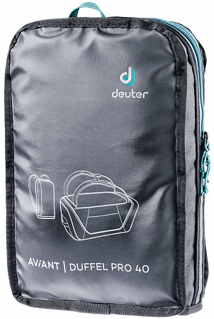 На картинке изображен Сумка дорожная Deuter Aviant Duffel Pro 40 3521020-7000 black Сумка дорожная Deuter Aviant Duffel Pro 40 3521020-7000 black