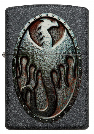 Зажигалка Zippo Metal Dragon Shield Design 49072 