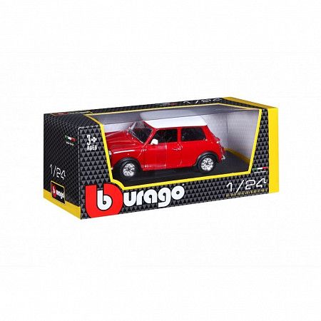 Коллекционная машина Bburago 1:24 Mini Cooper 1969 (18-22011) red