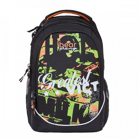 Школьный рюкзак Orange Bear VI-63 black/lime