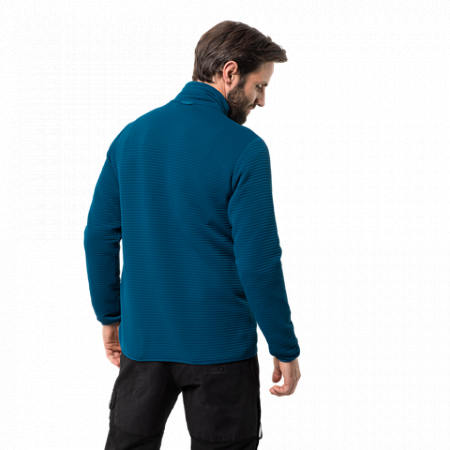 На картинке изображен Джемпер мужский Jack Wolfskin Modesto Jacket Men glacier blue Джемпер мужский Jack Wolfskin Modesto Jacket Men glacier blue