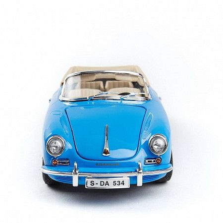 Машинка Bburago 1:18 Porsche 356B Cabriolet 1961 (18-12025) blue