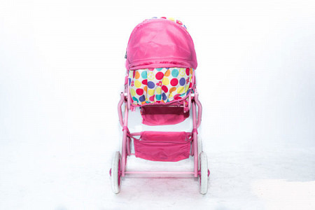 На картинке изображен Коляска для кукол RT 753 light pink Коляска для кукол RT 753 light pink