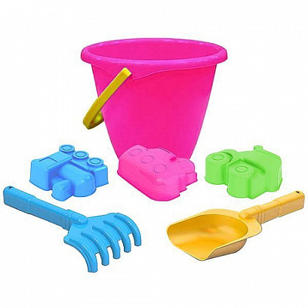 На картинке изображен Набор Нордпласт для песка №7 071 pink Набор Нордпласт для песка №7 071 pink