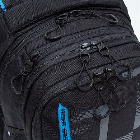 Рюкзак школьный GRIZZLY RU-138-1 /1 black/blue