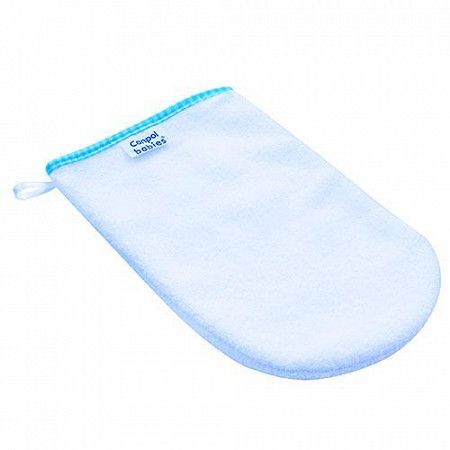 Перчатка Canpol babies для купания 26/110 White/Blue