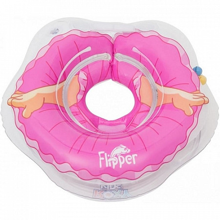 Надувной круг на шею для купания малышей Flipper Балерина FL007