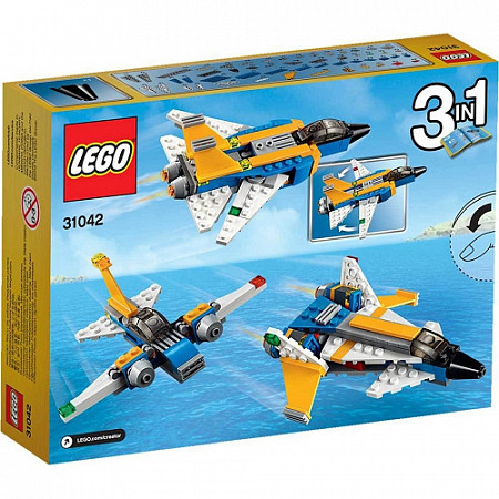 На картинке изображен Конструктор LEGO Реактивный самолет 31042 Конструктор LEGO Реактивный самолет 31042