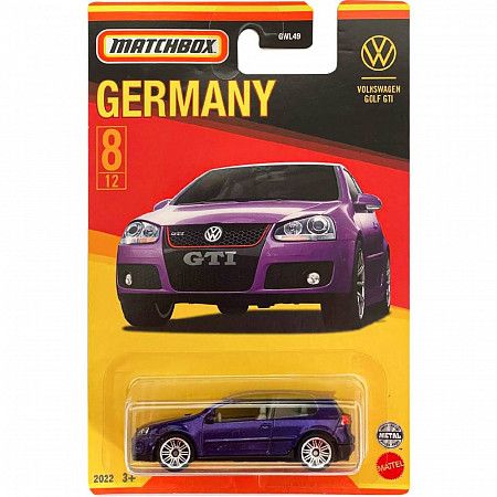 Машинка Matchbox Germany Volkswagen Golf GTI 8/12 (GWL49 HFH51) коллекция 2022