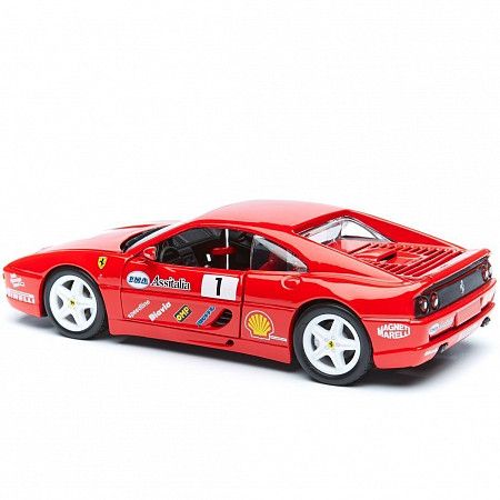 На картинке изображен Машинка Bburago 1:24 Ferrari F355 Challenge (18-26306) red Машинка Bburago 1:24 Ferrari F355 Challenge (18-26306) red