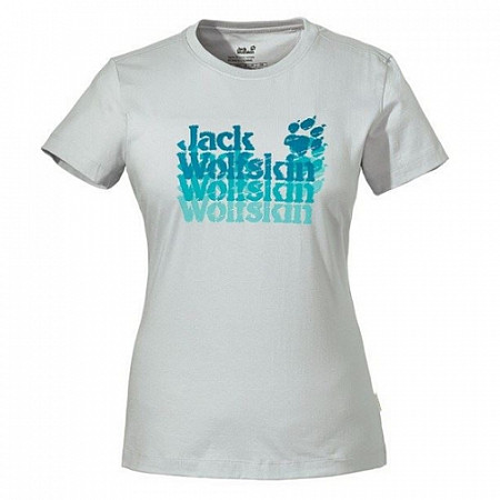 Футболка Jack Wolfskin Echo Logo T Women beige
