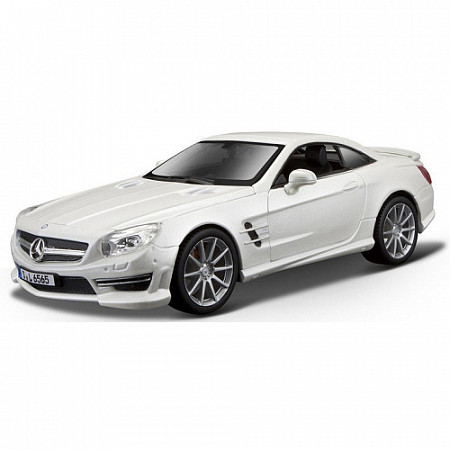 Коллекционная машина Bburago 1:24 Mercedes-Benz Sl 65 Amg Hardtop (18-21066) white