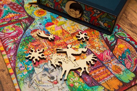 Пазл DaVICI Иван Царевич и серый волк 120 деталей