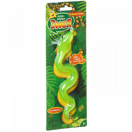Лизун-липучка Bondibon Чудики Змея ВВ4287 green