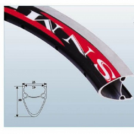 На картинке изображен Обод TBS двойной 700С 28x1.75-1.95, black 19 мм CNC 36H SA19A Обод TBS двойной 700С 28x1.75-1.95, black 19 мм CNC 36H SA19A