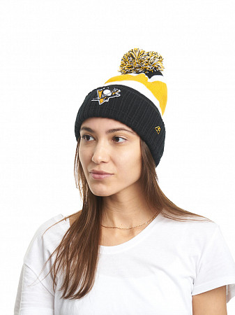 Шапка Atributika&Club NHL Pittsburgh Penguins 59183 black/yellow