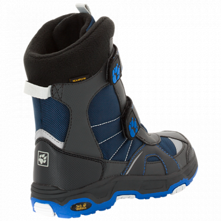 На картинке изображен Сапоги детские Jack Wolfskin Boys Polar Bear Texapore vibrant blue Сапоги детские Jack Wolfskin Boys Polar Bear Texapore vibrant blue