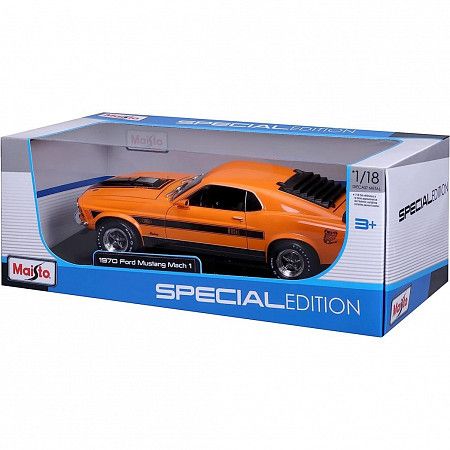 Машинка Maisto 1:18 1970 Ford Mustang Mach 1 (31453) orange