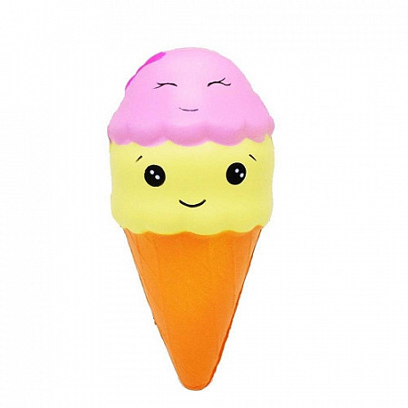 На картинке изображен Игрушка-антистресс Portative Squishy Вафельный рожок SQW - 26 Игрушка-антистресс Portative Squishy Вафельный рожок SQW - 26