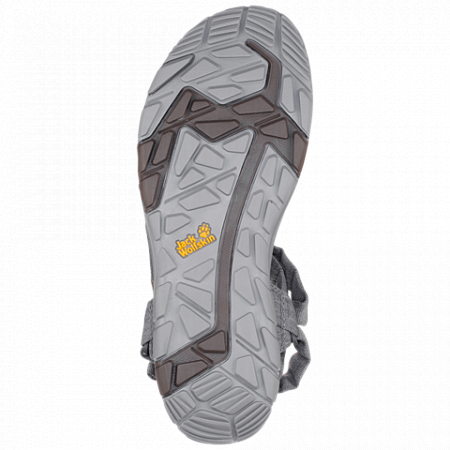На картинке изображен Сандалии женские Jack Wolfskin Seven Seas 2 Sandal W tarmac grey Сандалии женские Jack Wolfskin Seven Seas 2 Sandal W tarmac grey