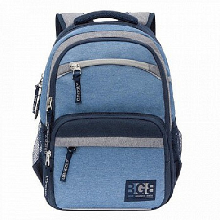 На картинке изображен Рюкзак школьный GRIZZLY RB-054-7 /2 blue Рюкзак школьный GRIZZLY RB-054-7 /2 blue