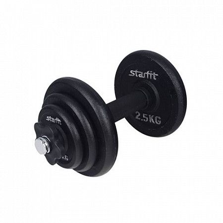 Гантель разборная Starfit DB-715 чугунная в коробке 9 кг black