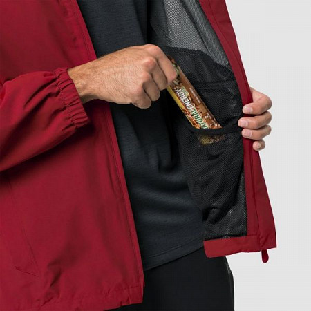 Куртка мужская Jack Wolfskin Stormy Point Jacket M red maroon