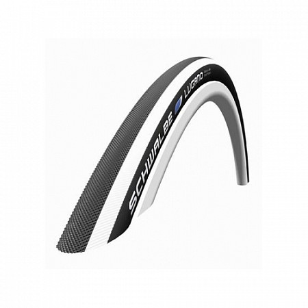 На картинке изображен Покрышка Schwalbe Lugano 28" 700x23C Black-White 130TPI ( Folding tire - Складная шина ) 11600043.01 Покрышка Schwalbe Lugano 28" 700x23C Black-White 130TPI ( Folding tire - Складная шина ) 11600043.01