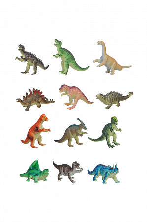 На картинке изображен Набор животных Bondibon Ребятам о Зверятах Динозавры 12 шт ВВ1618 Набор животных Bondibon Ребятам о Зверятах Динозавры 12 шт ВВ1618