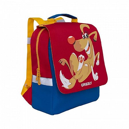 На картинке изображен Детский рюкзак GRIZZLY RK-998-1 red/blue Детский рюкзак GRIZZLY RK-998-1 red/blue