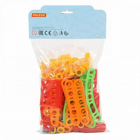 Конструктор Полесье Изобретатель Карусель №1 101 элемент в пакете 55118