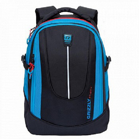 Городской рюкзак GRIZZLY RU-034-1 /1 black/blue