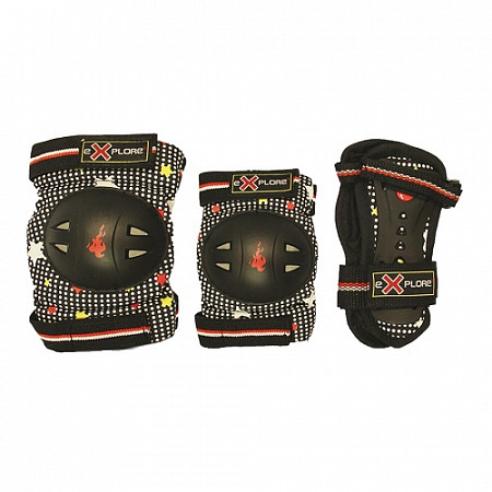 Комплект защиты для роликовых коньков Amigo Racer Black