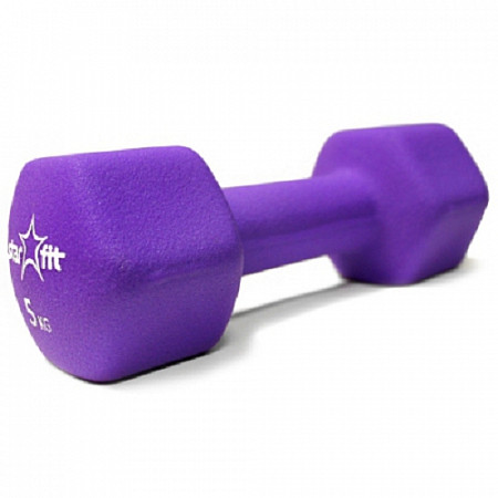 Гантель неопреновая Starfit DB-201 5 кг purple