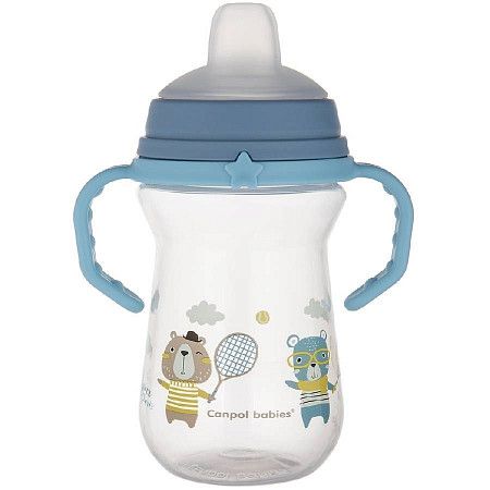 Поильник обучающий Canpol babies Bonjour Paris с силиконовым носиком 250 мл 6+ (56/613_blu) blue