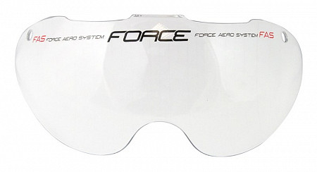 На картинке изображен Сменное стекло для шлема Force Globe прозрачный 901859 Сменное стекло для шлема Force Globe прозрачный 901859