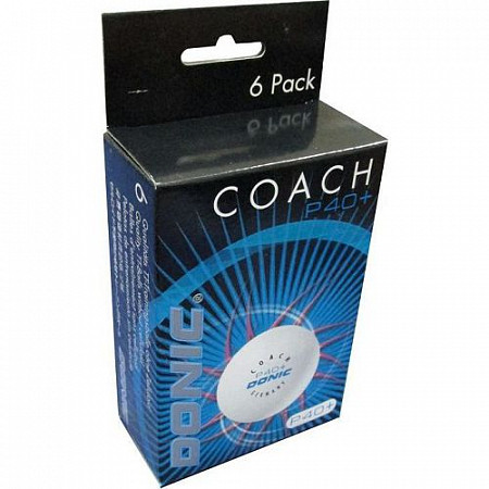 Мячи для настольного тенниса Donic Coach P40+ White