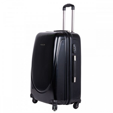 На картинке изображен Чемодан малый Polar Р1053 20" 3-ой black Чемодан малый Polar Р1053 20" 3-ой black