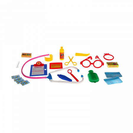 На картинке изображен Набор доктора Play Smart в чемодане 2552 Набор доктора Play Smart в чемодане 2552