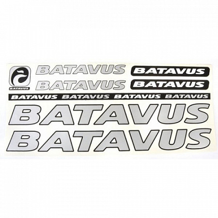 Комплект наклеек Batavus silver