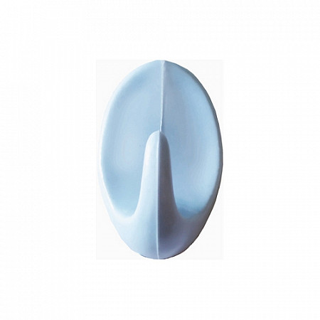 Крючок-вешалка Gardenplast самоклеющийся, однорожковый, 5 шт light blue 26004