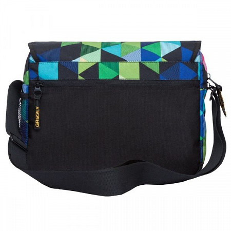 На картинке изображен Женская сумка GRIZZLY MD-855-6 multicolor geometry Женская сумка GRIZZLY MD-855-6 multicolor geometry