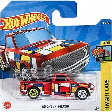 Машинка Hot Wheels Базовой коллекции '69 Chevy Pickup 108/250 (5785 HCV74) mainline 2022