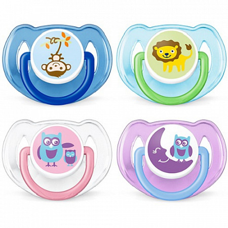 Пустышка силиконовая Philips Avent С животными 2 шт SCF197/22