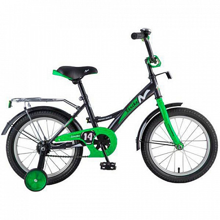 Велосипед Novatrack Strike 14" (2018) Black/Green 143STRIKE.BKG8
