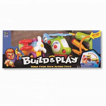 Игрушка Keenway Набор "BUILD"N PLAY" -аэроплан+вертолет (2 в 1) 11863