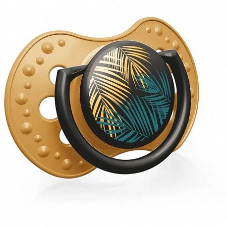 Пустышка силиконовая 6-18 мес. симметричной формы, динамическая LOVI Jungle Vibes (22/903boy) 2 шт.