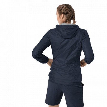 Ветрозащитная летняя куртка женская Jack Wolfskin Jwp Breather W night blue