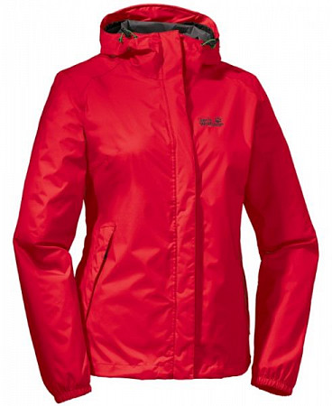 Куртка женская Jack Wolfskin Cloudburst Jacket Women red